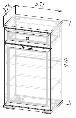 Обувница ОБ-102 Александрия (серия 3) 