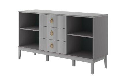 Комод 2 двери, 3 ящика Фарго, Антрацит 